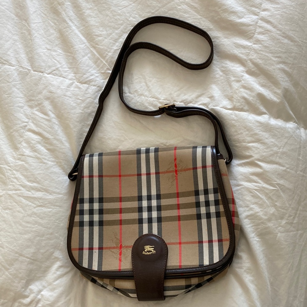 Burberry saddle bag, vintage